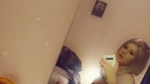 Crossdresser wanks hard - onlyfans @xdaniellexbun 