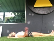 Gina Gerson working out