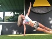 Gina Gerson working out 8/16