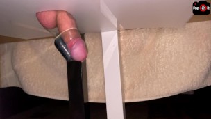 Intense Guy Orgasm On Milking Table With Moaning And Post Orgasm Vibration - 4K
