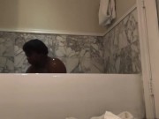 Taking a bath in Jamaica 