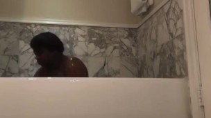 Taking a bath in Jamaica 
