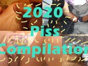 2020 Piss compilation! (wetting, self-pee, public, pee drinking)