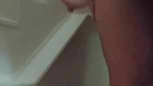 Amateur sex in the shower and sucking cock out of the shower part 2