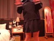 筋トレコスプレセーラー服女子高生パンチラ巨乳イメージビデオ - Screenshot 11 of 16 - HD