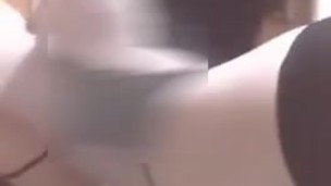 Crossdresser sissy dildo solo play