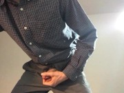 Hot guy masturbates in suit 11/16