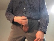 Hot guy masturbates in suit 12/16