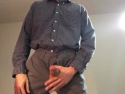 Hot guy masturbates in suit 2/16