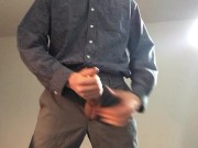 Hot guy masturbates in suit 7/16