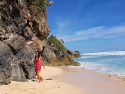 PISSING in Paradise # PEE from Rock of a Tropical Beach 12/16