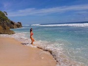 PISSING in Paradise # PEE from Rock of a Tropical Beach 3/16