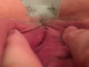Playing with my pussy in the bath tub 15/16