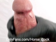 Amateur Male Model Horse Cock Wanking BWC in Slow Motion with Huge Cock Cum Play 6/16