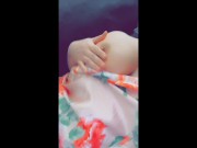 Girl Next Door Lifts Nightie Showing Off Pretty Pussy & Twists Pierced Nipple 10/16