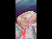 Girl Next Door Lifts Nightie Showing Off Pretty Pussy & Twists Pierced Nipple 9/16