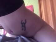 Humping the vibrator in my pillow 5/16