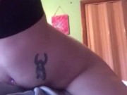 Humping the vibrator in my pillow 6/16