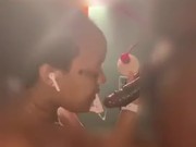 Throat baby-watch me deep throat his dick Amosc Kendabaddiiie 12/16