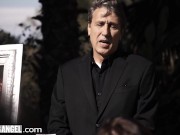 BurningAngel Marley Brinx Seduces A DILF Into Fucking Her During His Wife's Funeral