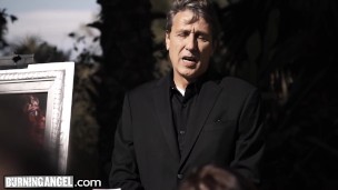 BurningAngel Marley Brinx Seduces A DILF Into Fucking Her During His Wife's Funeral
