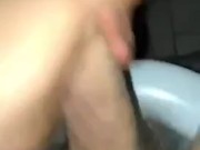 First video sneaking a wank while at work in toilet 