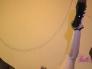 Black and White Nylon, red dildo. Part 2 13/16