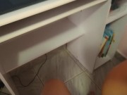 CUNHADA RUIVA CHUPANDO MEU PAU NO TRABALHO, GOZEI NA BOCA DELA 1/16