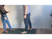 21 kick in the balls to kick off '21 | Ballbusting kick knee squeeze amateur couple 5/16