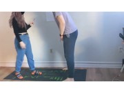 21 kick in the balls to kick off '21 | Ballbusting kick knee squeeze amateur couple 6/16