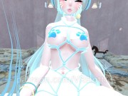 Blue Haired Cat Rope Bondage Headphones White Thicc Thighs Face Sits Riding BDSM POV Lap Dance 10/16