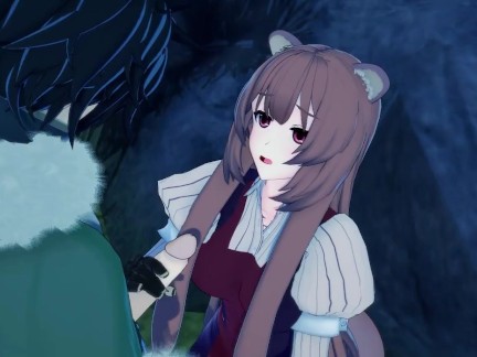 Raphtalia gives Naofumi a titjob, then rides his dick - Rising of Shield Hero Hentai.