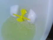 Hairy PinkMoonLust PEES HARD Standing into Boy Potty Training Nasty Dirty Hot Pee Urine Male Urinal 14/16