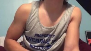 Femboy jerks himself off. 