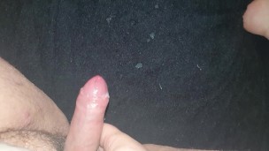Fat guy masturbates and cums hard