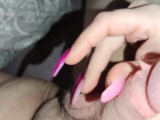 My nails make his cock dripping precum 11/16