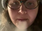 BBW smoking vape fetish 