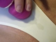 Teens squirting orgasms straight through her panties while vibrating pussy and clit! 11/16