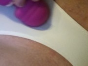 Teens squirting orgasms straight through her panties while vibrating pussy and clit! 6/16