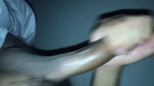 Jacking off while she records 