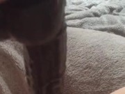 Fucking my tight pink pussy with moms huge bbc dildo & squirting everywhere 2/16