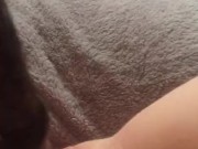 Fucking my tight pink pussy with moms huge bbc dildo & squirting everywhere 7/16