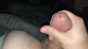 Hard cock gets jacked off 