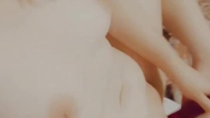 Hot, young Milf banging herself with favorite purple vibrator 