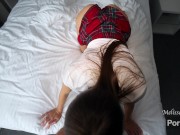 Beautiful baby Melissa Burn refused coffee and chose a strong dick for active hard fuck 3/16