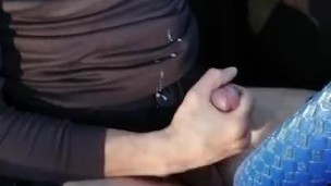 I enjoy masturbating behind the wheel of a car on the way