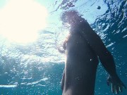 Naked mermaid let me swim with her and I filmed her 7/16