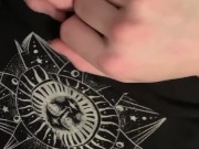 Amateur barely legal sucking and riding fat cock  1/16