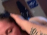 Amateur barely legal sucking and riding fat cock  13/16