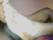 wife given to my cock feet job  2/16